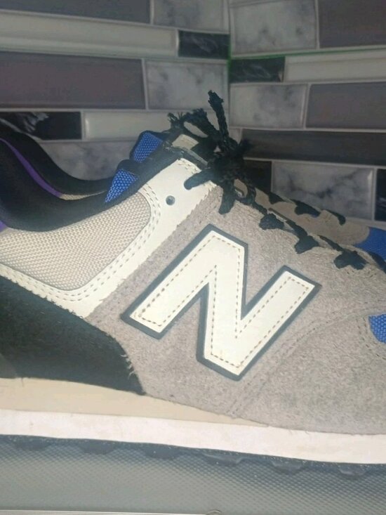 New Balance 574 Low Grey Purple Suede Shoes Sneakers U574CB2 Men\'s Size 11.5 main image 10
